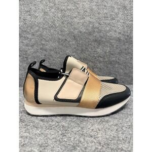 Mossimo Supply Women's Sneaker Size 8 Orange Metallic Black Tan Lightweight